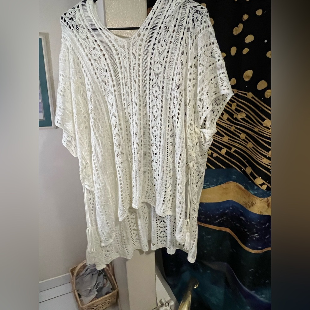 White Crochet Cover-Up